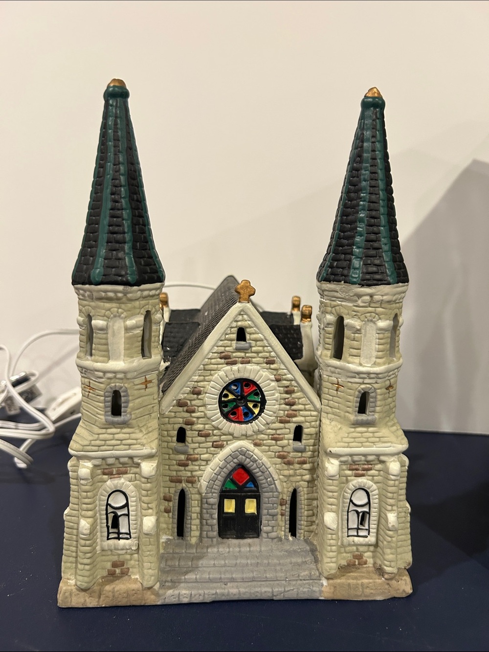 Dickens Collectable Victorian Series Porcelain lighted Church Figurine